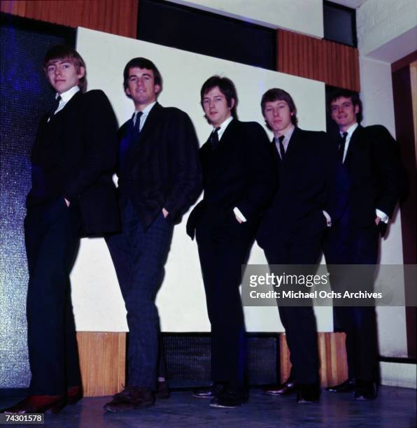 Rock band "The Yardbirds" pose for a portrait in 1964 in England. Keith Relf, Jim McCarty, Eric Clapton, Chris Dreja and Paul Samwell-Smith.