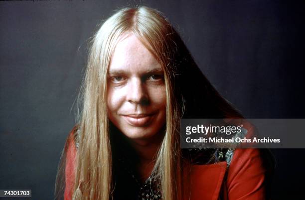 Musician Rick Wakeman of the rock band "Yes" poses for a portrait in circa 1976.