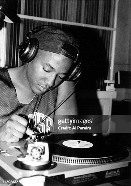 Tip of A Tribe Called Quest in the recording studio in New York City on September 10, 1991.