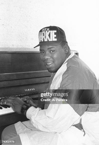 Bismarke Rapper Rapper Biz Markie appears in a portrait taken while playing piano ...