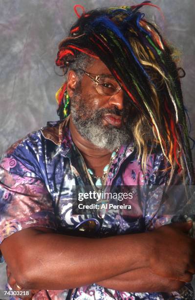 Musician George Clinton appears in a portrait taken in the recording studio on July 10, 1999 in New York City.