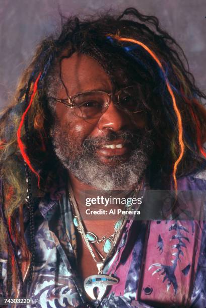 Musician George Clinton appears in a portrait taken in the recording studio on July 10, 1999 in New York City.