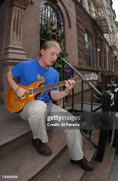 Musician appears in a portrait taken on July 15 in New York City. Derek Trucks