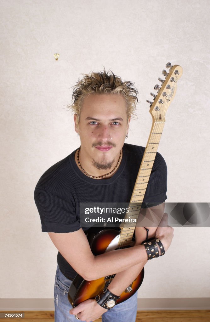 Brett Scallions of the band Fuel appears in a portrait with his... News