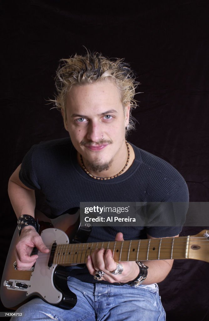 Brett Scallions of the band Fuel appears in a portrait with his... News