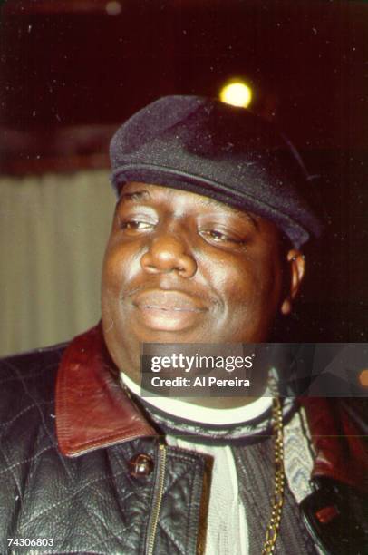 Rapper The Notorious BIG attends an event in November 1994 in New York, New York.