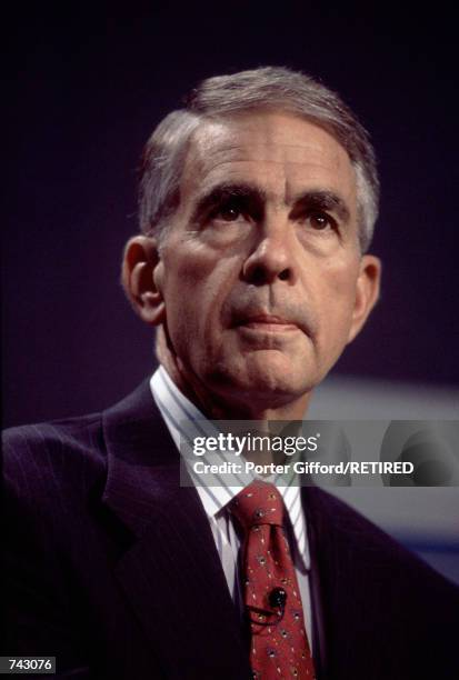 Chairman Robert Allen attends a conference September 20, 1995 in New York City.