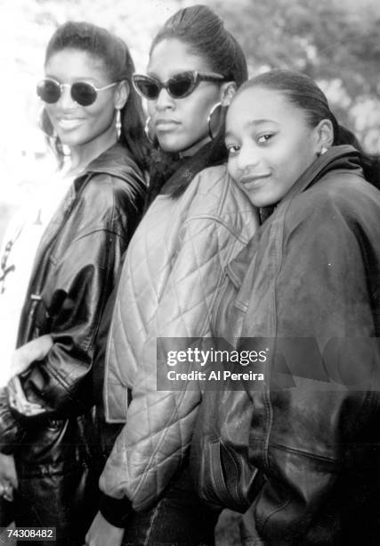 Coko , Lelee and Taj of the R and B group "SWV" aka Sisters With Voices attend an event in March 1993 in New York.