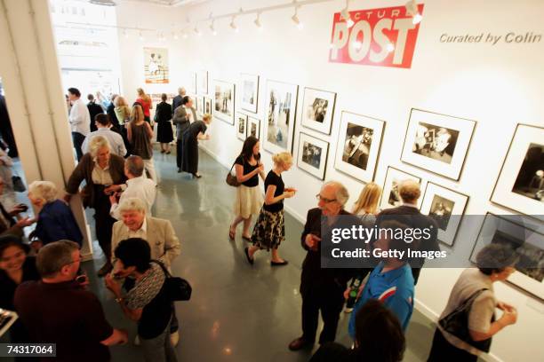 General view of the Getty Images Gallery during the private view of the Picture Post exhibition on May 24, 2007 in London. After fifty years since...
