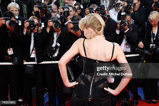 Kylie Minogue attends the screening of ''Ocean's 13'' on May 24, 2007 in Cannes France.