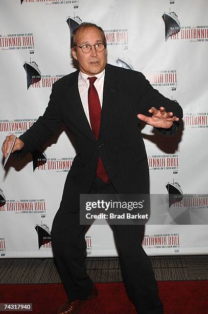 Actor Chevy Chase attends the Britannia Ball at the Brooklyn Cruise Terminal on May 24, 2007 in Brooklyn, New York.