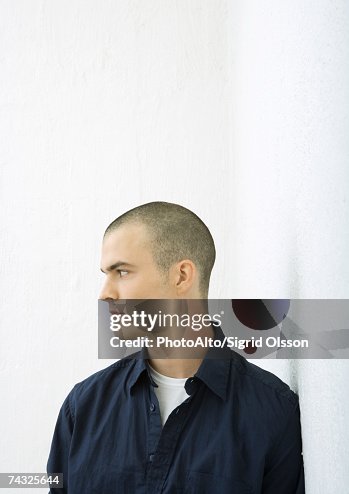 Young man, profile, portrait Young man, profile, portrait