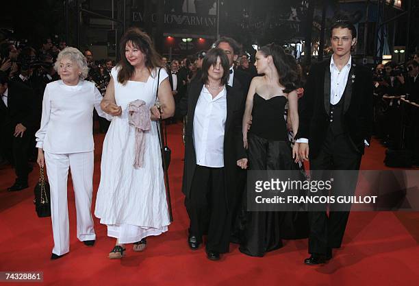 French writer and journalist Claude Sarraute, Belgian actress Yolande Moreau, French director Catherine Breillat, producer Jean-Francois Lepetit and...