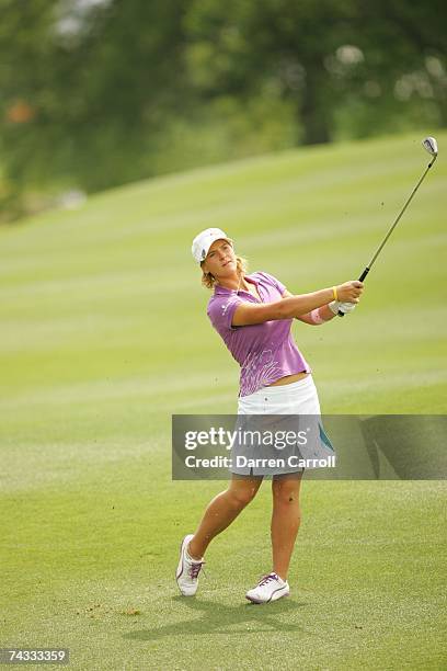 Nicole Perrot competes in the second round of the 2007 Michelob Ultra Open on May 11, 2007 at Kingsmill Resort in Williamsburg, Virginia.