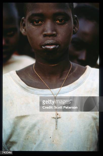 Young Sudanese boys live in a refugee camp June 18, 1992 in Kenya. Over 17,000 young boys between the age of six and seventeen left Sudan in 1987...