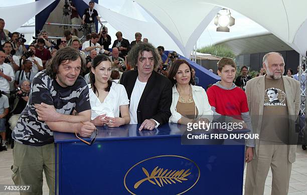 Sarajevo-born director Emir Kusturica and Serbian actors Marija Petronijevic, Miki Manojlovic, Ljiljana Blagojevic, Uros Milovanovic and Aleksandar...