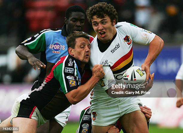 Sam Burgess of Bradford Bulls in action during the Engage Super League match between Bradford Bulls and Harlequins RL at the Grattan Stadium on May...