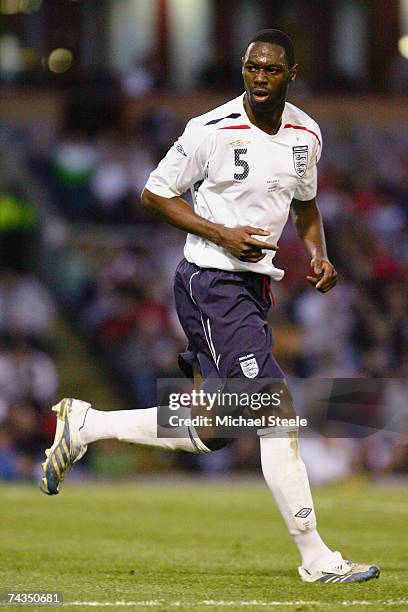 Ledley King of England during the International Friendly match between England B and Albania at Turf Moor on May 25, 2007 in Burnley, England.