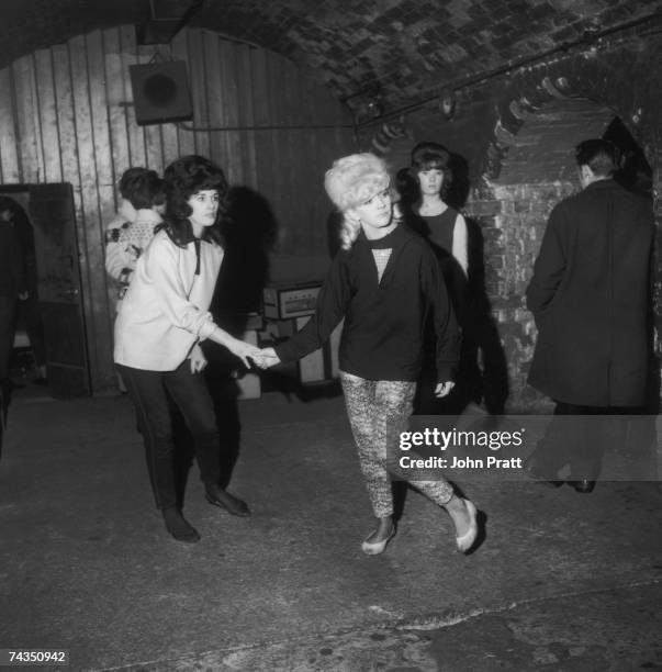 Young women in the Cavern Club, Liverpool, April 1963.