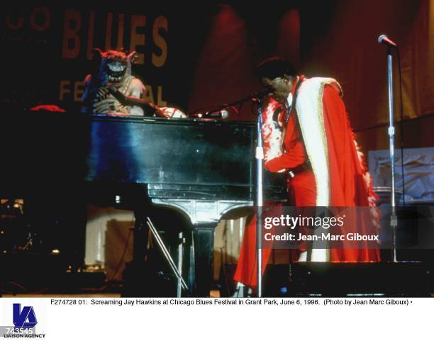 Screaming Jay Hawkins at Chicago Blues Festival in Grant Park, June 6, 1996.