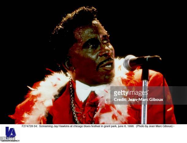 Screaming Jay Hawkins at chicago blues festival in grant park, june 6, 1996.