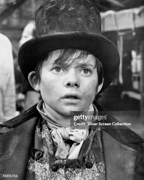 English actor Jack Wild in his role as the Artful Dodger in the film version of Lionel Bart's musical 'Oliver', directed by Carol Reed, 1968.