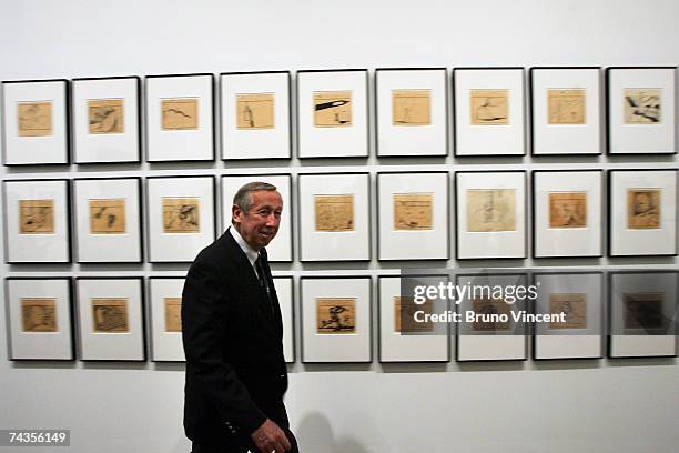 Former Senior Executive for The Walt Disney Company Roy Disney walks through the Dali & Film exhibition at the Tate Modern on May 30, 2007 in London....