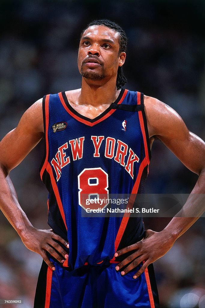 1999 NBA Finals New York Knicks Latrell Sprewell Authentic Jersey