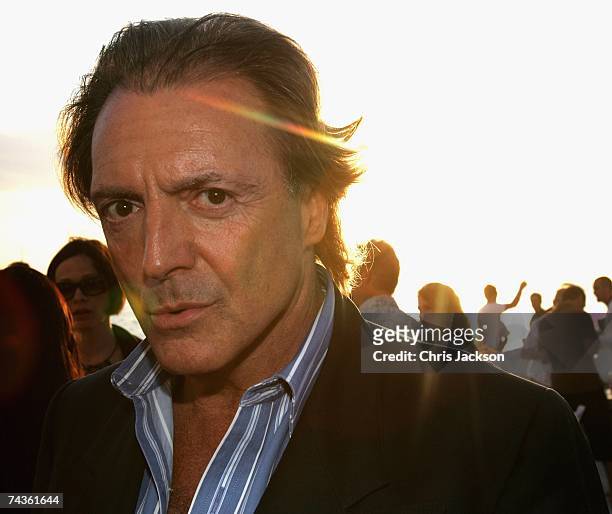 Actor Armand Assante poses for a picture during the Cafe Del Mar party at the first Ibiza and Formentera Film Festival on May 30, 2007 in Ibiza,...