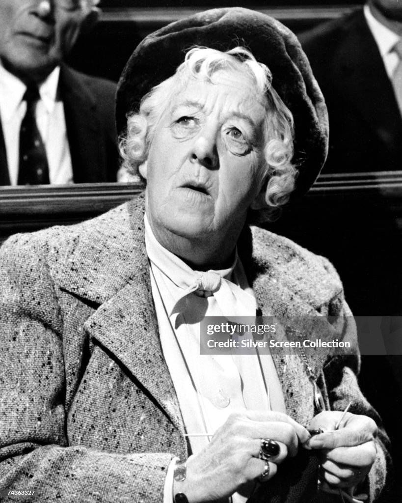 Meg Rutherford English comic actress Margaret Rutherford stars as Miss Marple in the ...