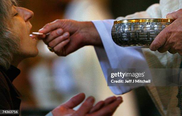 Cardinal Keith O'Brien takes mass at St Mary's Cathedral on May 31, 2007 in Edinburgh, Scotland. The Cardinal has urged voters to reject politicians...