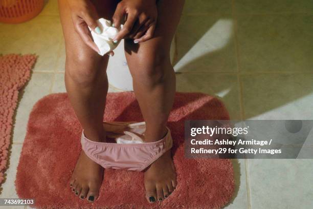 young woman in bathroom - 67percentcollection bildbanksfoton och bilder