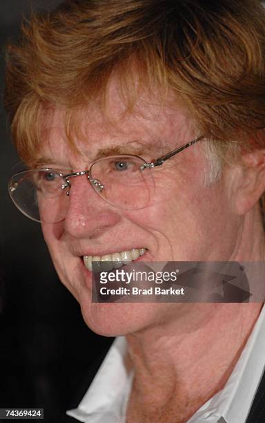 Actor Robert Redford attends the opening night celebration for Sundance Institute at BAM May 31, 2007 in the Brooklyn Borough of New York City.