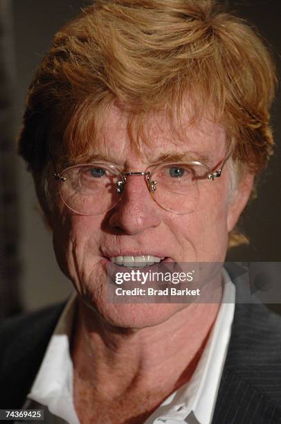 Actor Robert Redford attends the opening night celebration for Sundance Institute at BAM May 31, 2007 in the Brooklyn Borough of New York City.