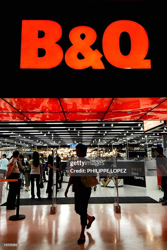 A woman walks out of the newly opened B&...