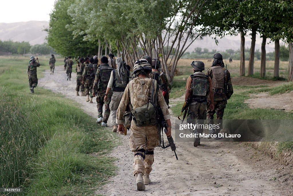 British Troops Conduct Operation Lastay Kulang in Sangin Valley in Afghanistan