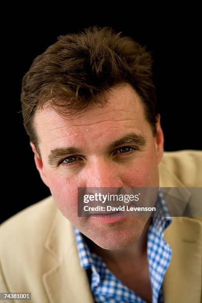 Author Niall Ferguson poses for a portrait at The Guardian Hay Festival 2007 held at Hay on Wye on June 2, 2007 in Powys, Wales. The festival runs...