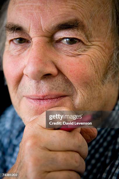 Illustrator Quentin Blake poses for a portrait at The Guardian Hay Festival 2007 held at Hay on Wye on June 2, 2007 in Powys, Wales. His books...