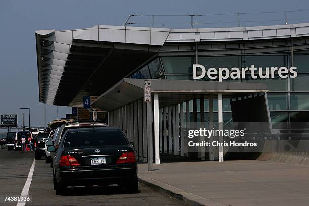 Terminal four at John F. Kennedy Airport is seen June 2, 2007 in New York City. Today authorities charged four men, Russell Defreitas, Abdul Kadir,...