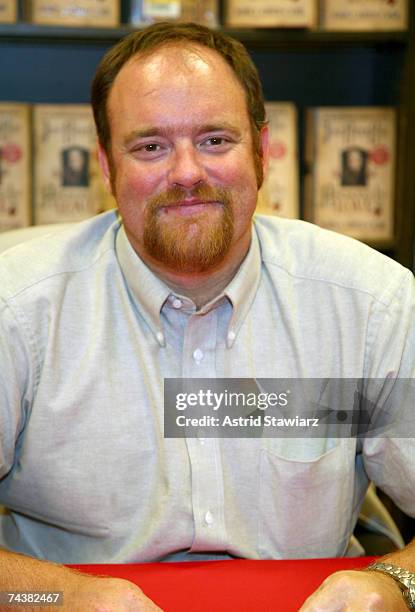 Singer-songwriter John Carter Cash poses during a signing of his book "Anchored In Love" at Borders Books in the Time Warner Center June 2, 2007 in...