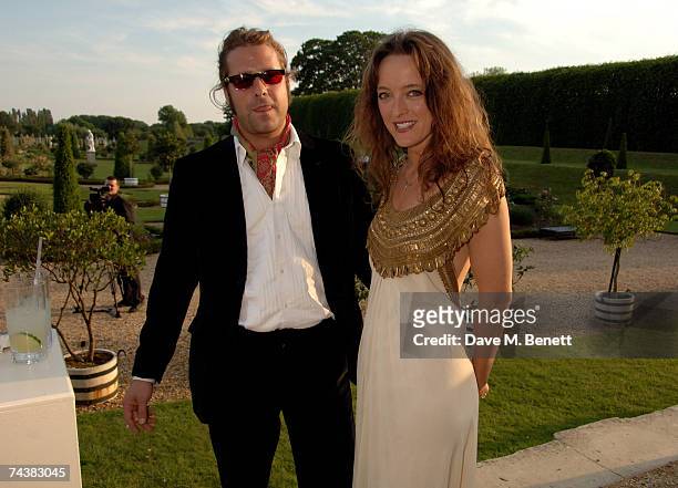 Alice Temperley and guest arrive at the Raisa Gorbachev Foundation Party at the Hampton Court Palace on June 2, 2007 in Richmond upon Thames, London,...