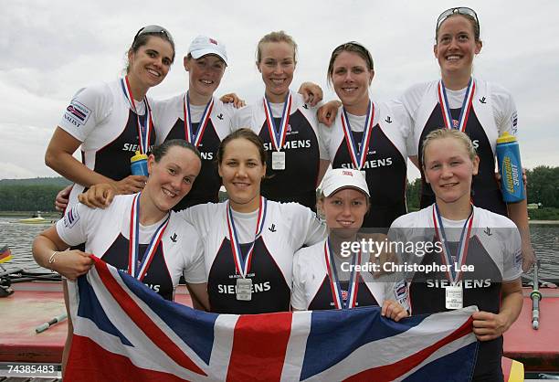 Baz Moffat, Carla Ashford, Georgina Menheneott, Jessica-Jane Eddie, Beth Rodford, Natasha Page, Katie Greves, Louisa Reeve and Caroline O'Connor of...