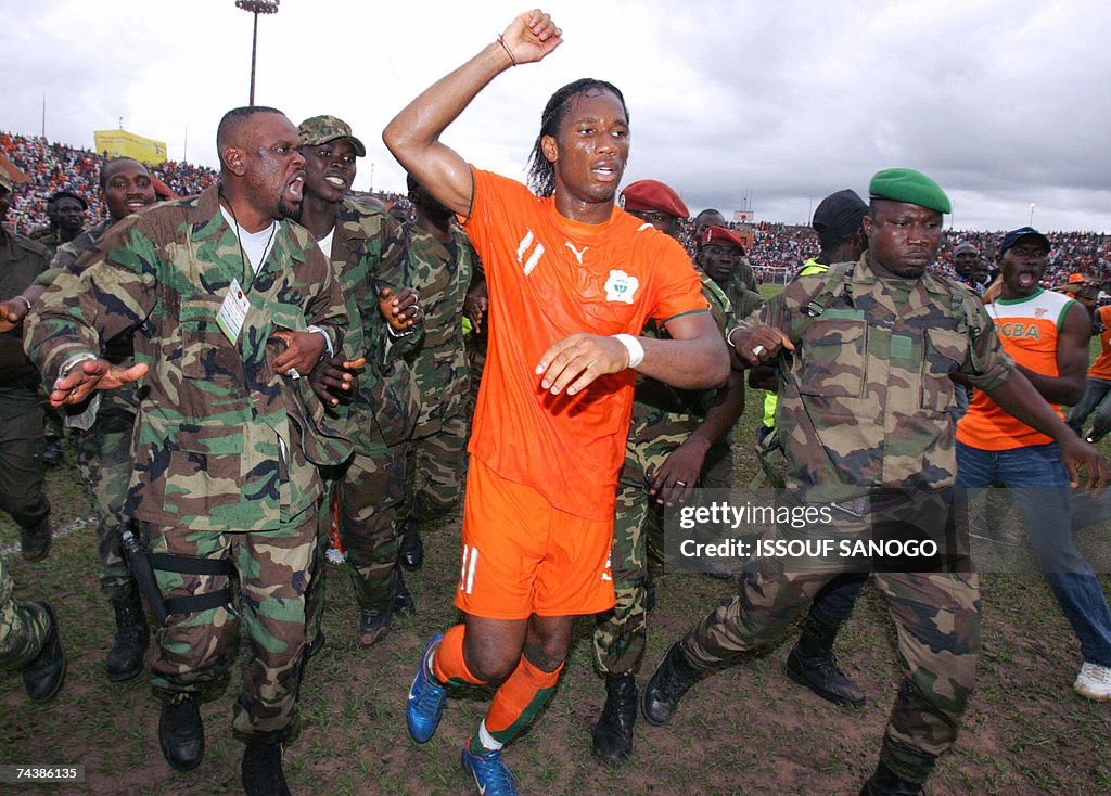 Ivory Coast Elephants striker Didier Dro...