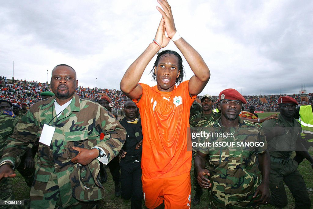 Ivory Coast Elephants striker Didier Dro...