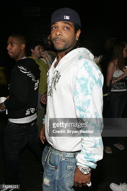 Rapper Jim Jones poses during the Hot 97 Summer Jam presented by Boost Mobile at Giants Stadium June 3, 2007 in East Rutherford, New Jersey.