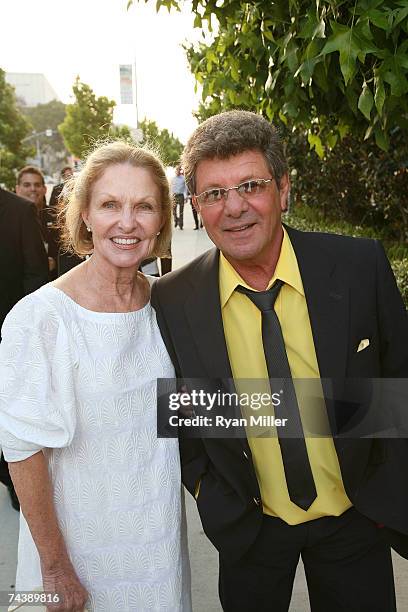Frankie Avalon with wife Kathryn Diebel arrive at the opening night party for "Jersey Boys" the 2006 Tony Award winner for Best Musical, that tells...