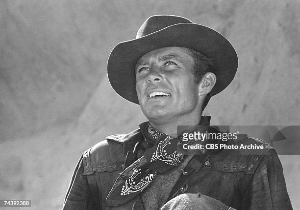 American actor Robert Conrad as James T. West in an episode of the television series 'The Wild Wild West,' California, April 22, 1967.