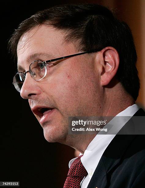 Attorney Chuck Rosenberg of Eastern District of Virginia speaks at the announcement of a 16-count federal indictment handed down against U.S. Rep....