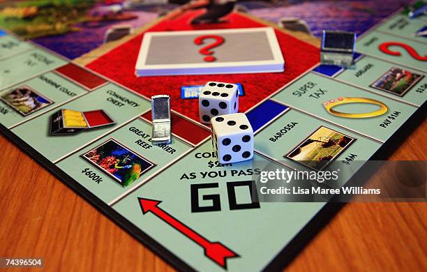 The new version of the new look Australian Here and Now Monopoly board is launched at Hasbro's Head Office on June 5, 2007 in Sydney, Australia. 16.8...