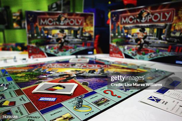 The new version of the new look Australian Here and Now Monopoly board is launched at Hasbro's Head Office on June 5, 2007 in Sydney, Australia. 16.8...